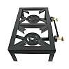 Camping Stove Double Burner - Cast Iron Portable Stove