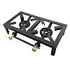 Camping Stove Double Burner - Cast Iron Portable Stove