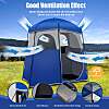 Shower Tent - Double Room Camping Shower Tent With Storage Bag