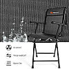 Swivel Camping Chair with Armrest -  Mesh Folding Chair