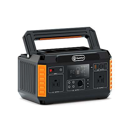 560W 140400mAh Portable Power Station w/ 2 AC Outlets/5DC/4USB Outputs