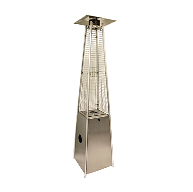 Patio Heater Pyramid - 42000 BTU Propane Stainless Steel Heater Tower